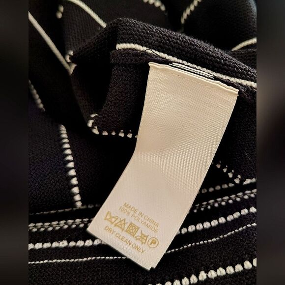 Kate spade Striped Black & White Sleeveless Dress Size Medium - Picture 12 of 13